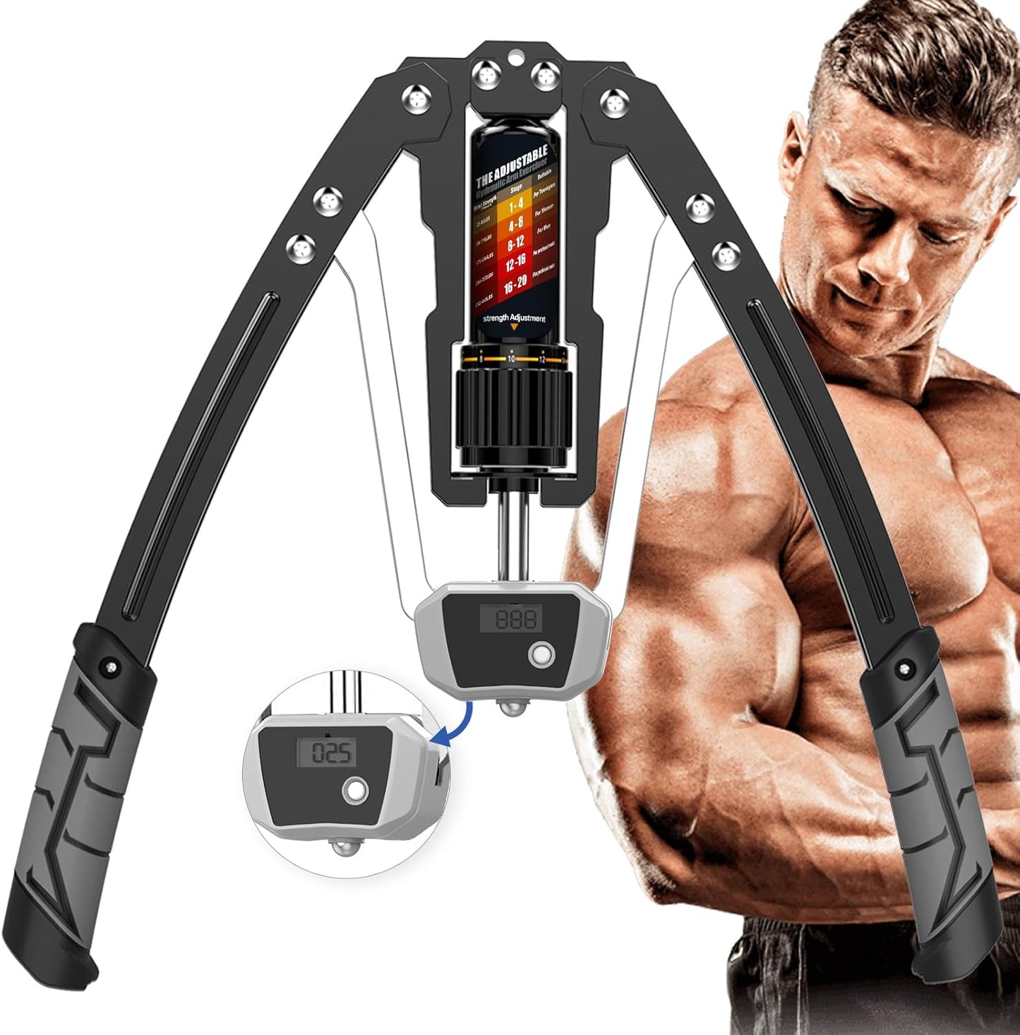 Adjustable Hydraulic Arm Trainer 10–200 kg