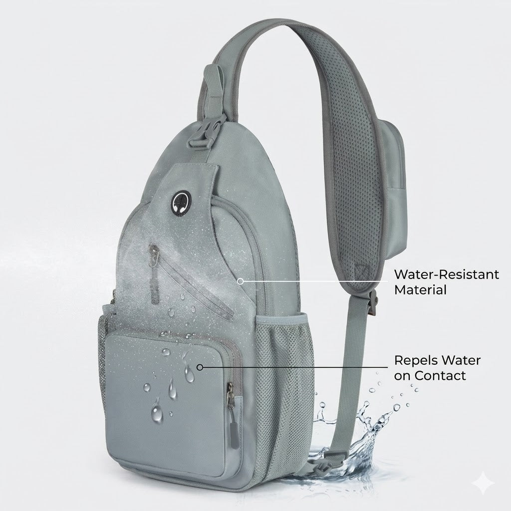 Unisex Sling Bag with Multiple Compartments
