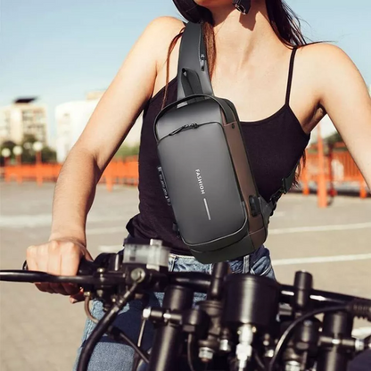 Anti-Theft Backpack with Hidden Zips