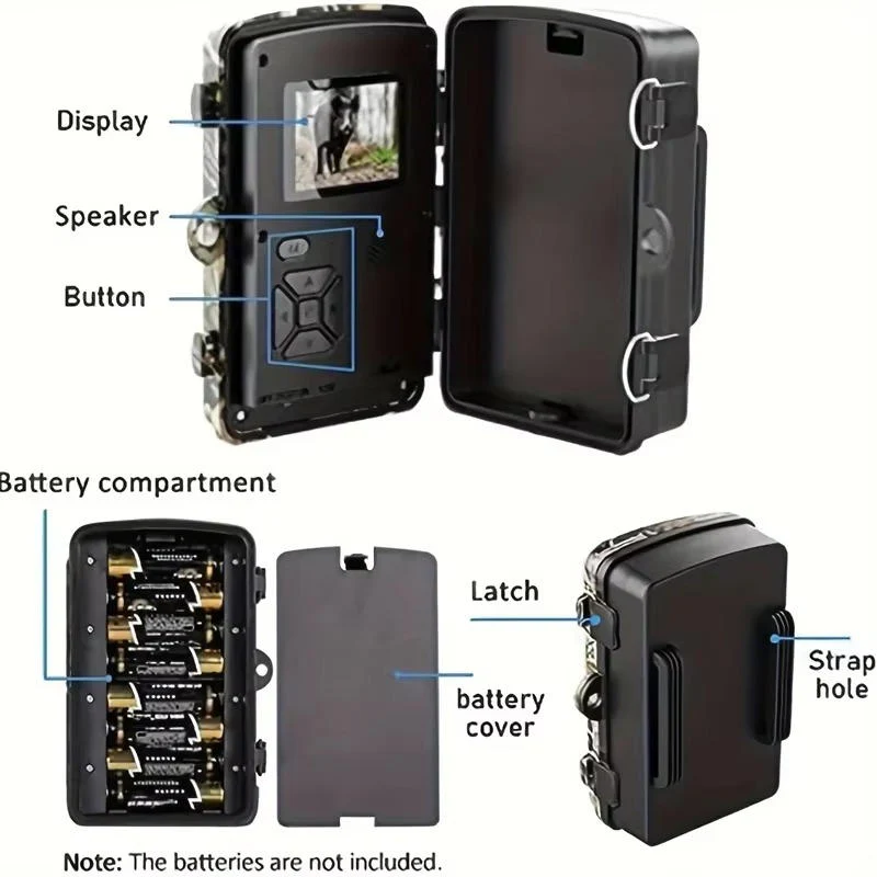 Night Vision Wildlife Trail Camera HD 1080P