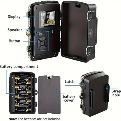 Night Vision Wildlife Trail Camera HD 1080P
