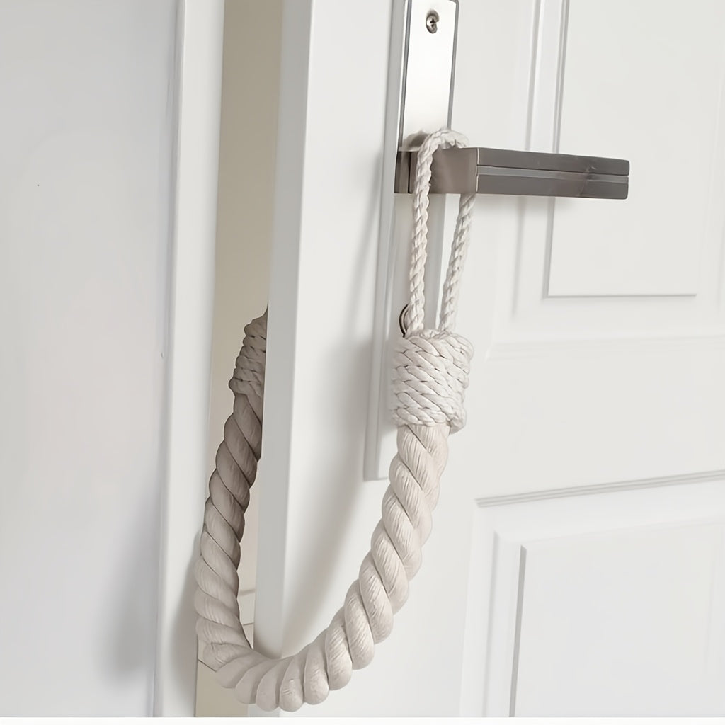 Retro Rope Door Stopper — No Drilling Required