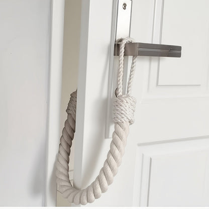 Retro Rope Door Stopper — No Drilling Required