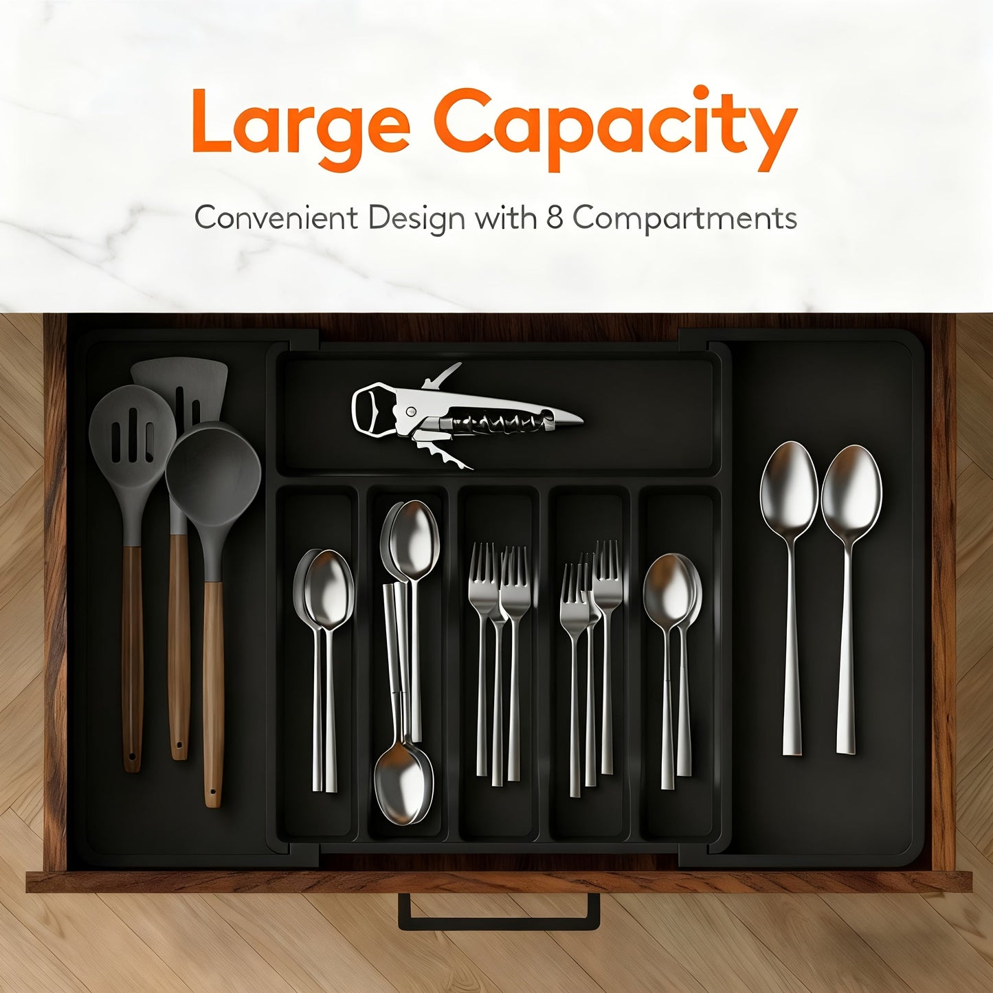 Extendable Cutlery Insert 33–57 cm