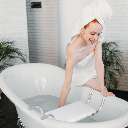 Adjustable Bathtub Seat with Aluminum Frame