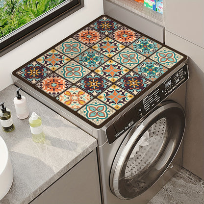 Washing Machine Cover Mat Retro Mosaic