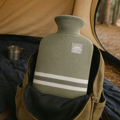 2L Hot Water Bottle with Knit Cover