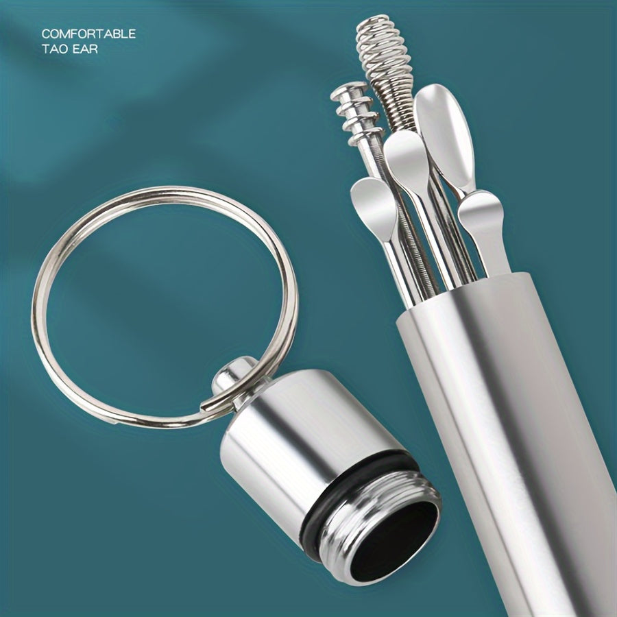 Stainless Steel Ear Cleaning Kit – 6 Pieces