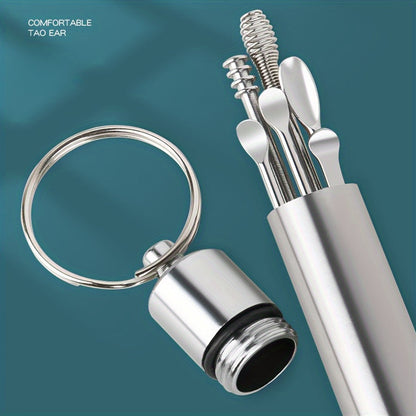 Stainless Steel Ear Cleaning Kit – 6 Pieces