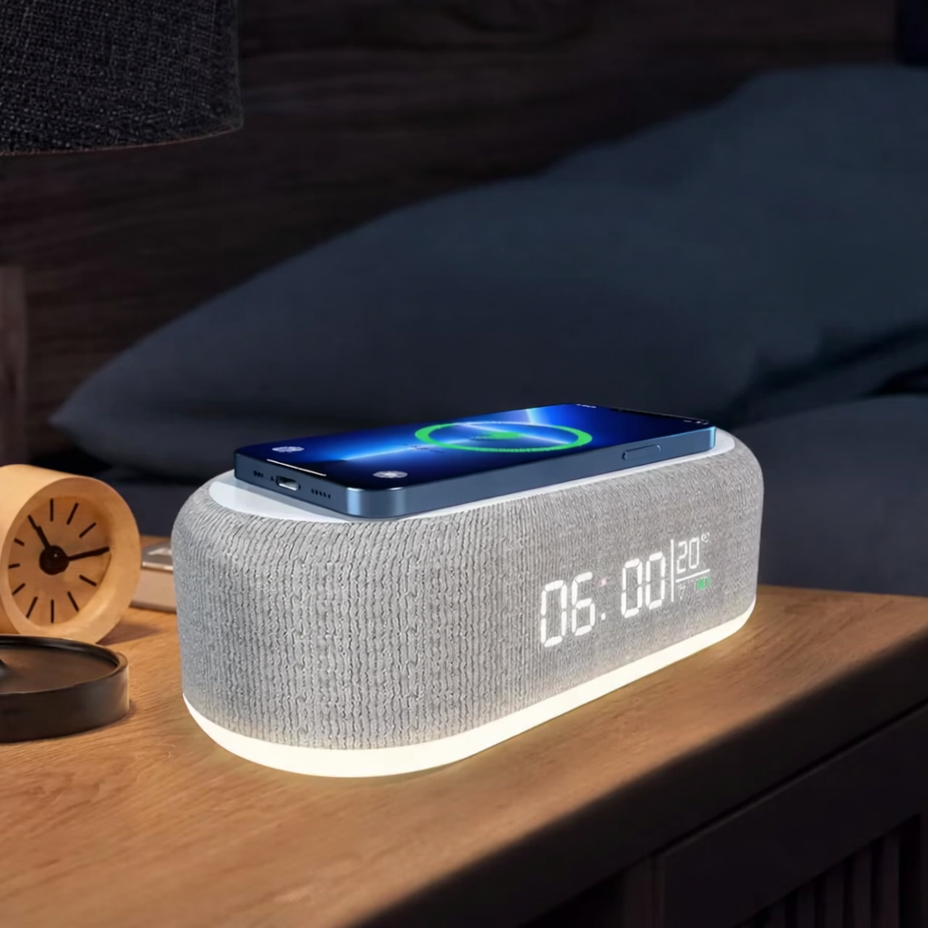 Wireless Charging Station | With Alarm Clock and Temperature Display