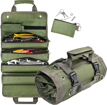Tool Roll Bag with Removable Pockets