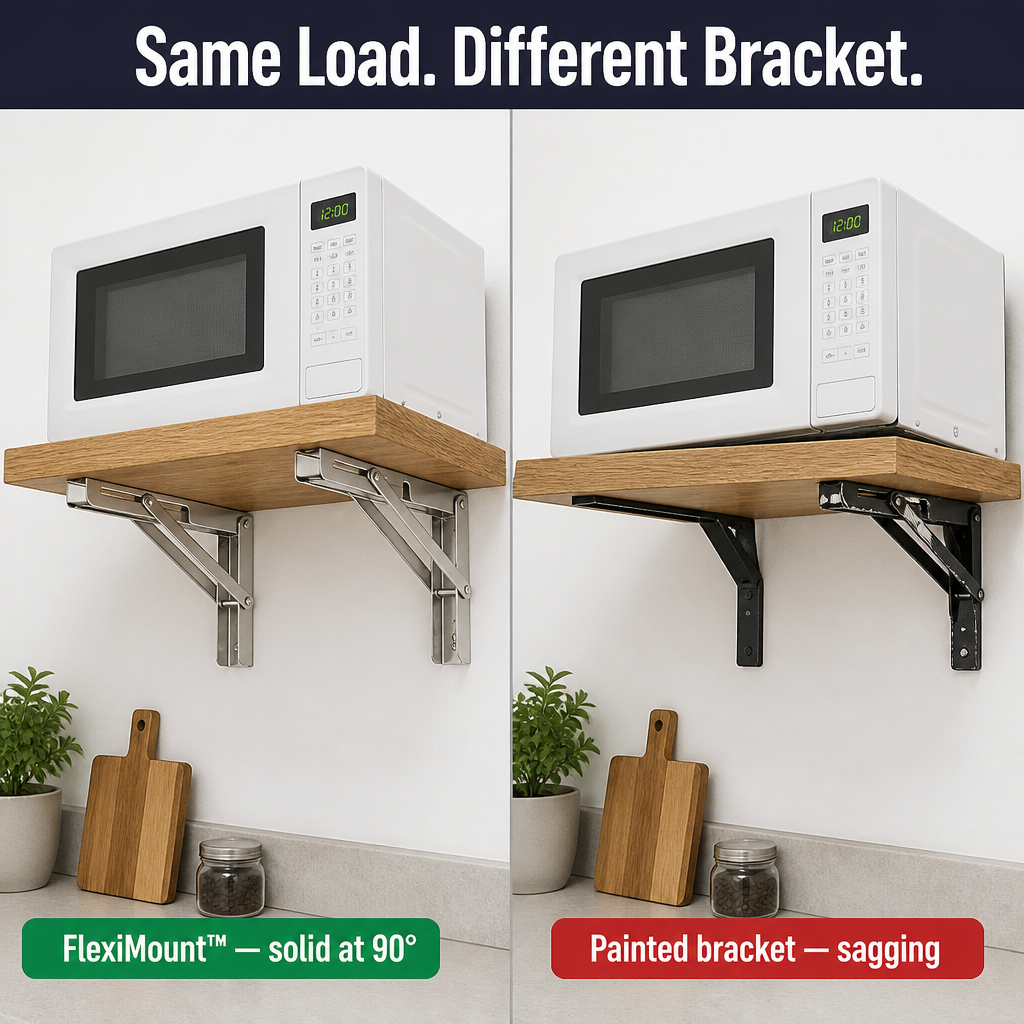 Folding Wall Brackets Stainless Steel 250kg