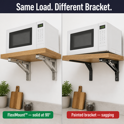 Folding Wall Brackets Stainless Steel 250kg