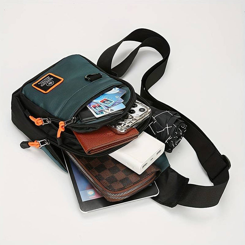 Waterproof Shoulder Bag with Multiple Compartments