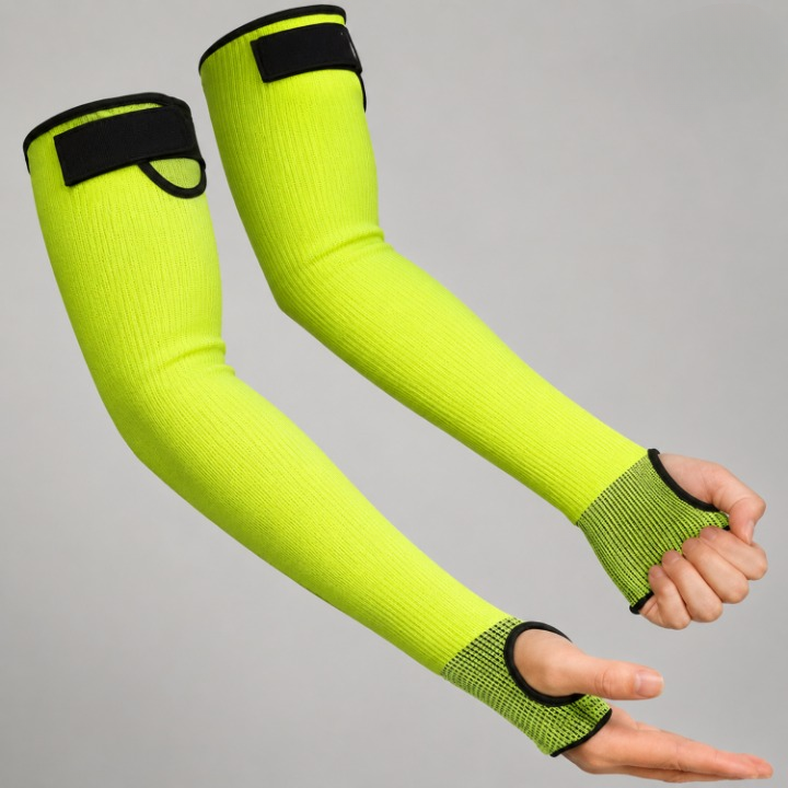 Cut-resistant work sleeves with Velcro closure 40 cm