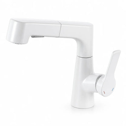 Extendable 360° Swivel Single-Hole Faucet with Ceramic Valve