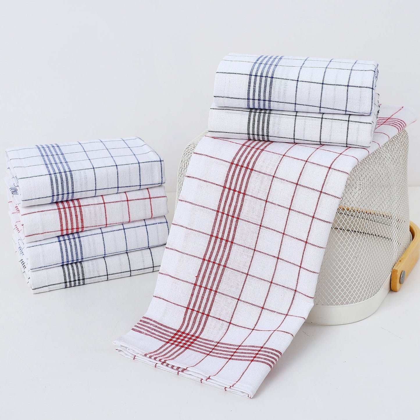 Dish Towel Set 12 Pieces Made of Cotton