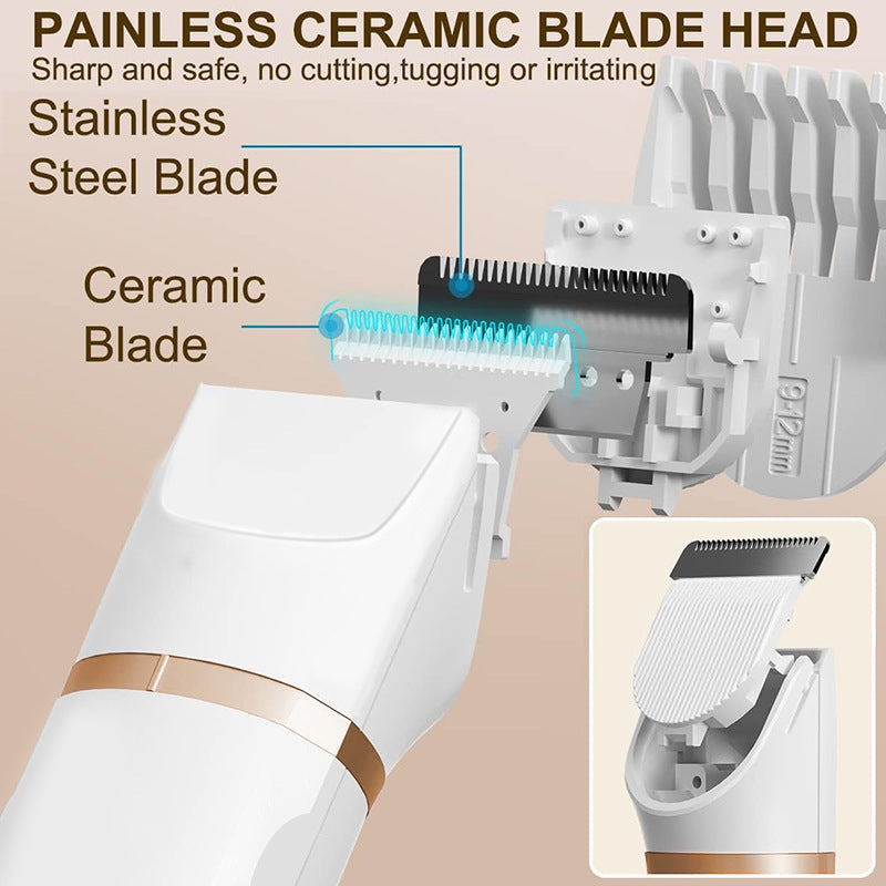 3-in-1 Electric Beard Trimmer with Charging Station