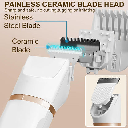 3-in-1 Electric Beard Trimmer with Charging Station
