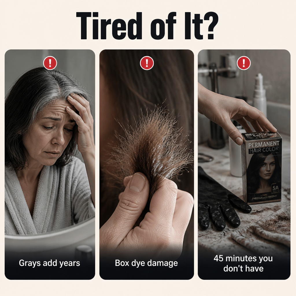 Clay comb for temporary hair color