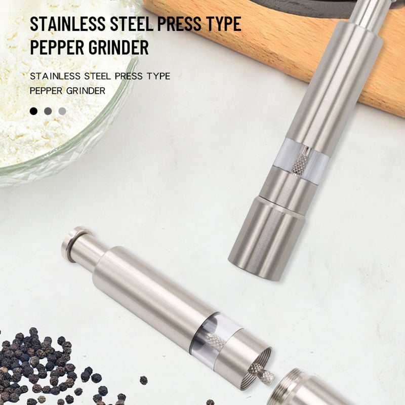 GrindMaster Stainless Steel Salt and Pepper Mill
