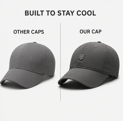 Perforated Sports Cap Men Breathable