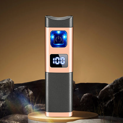 Lighter with LED Display and Triple Jet Flame