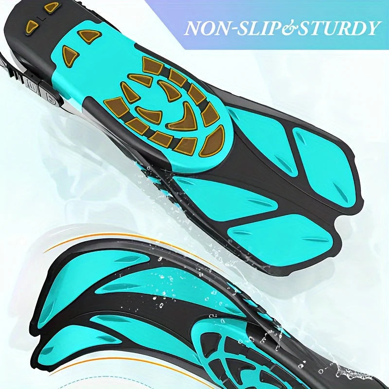 Adjustable Short Snorkeling Fins – Open Heel