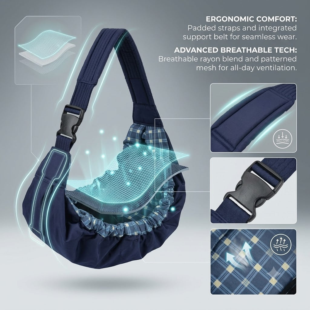Baby Wrap Carrier with Support Belt for Newborns