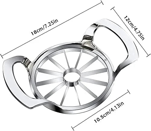 Apple Slicer Stainless Steel – 12 Sections & Core Remover