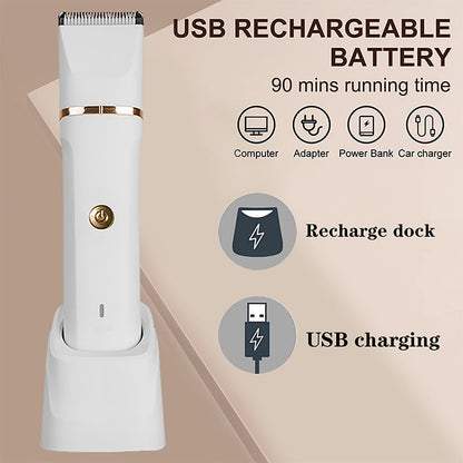 3-in-1 Electric Beard Trimmer with Charging Station