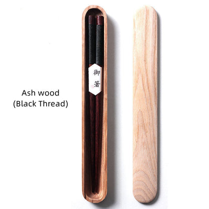 MASU Walnut Wood Chopsticks in Wooden Box