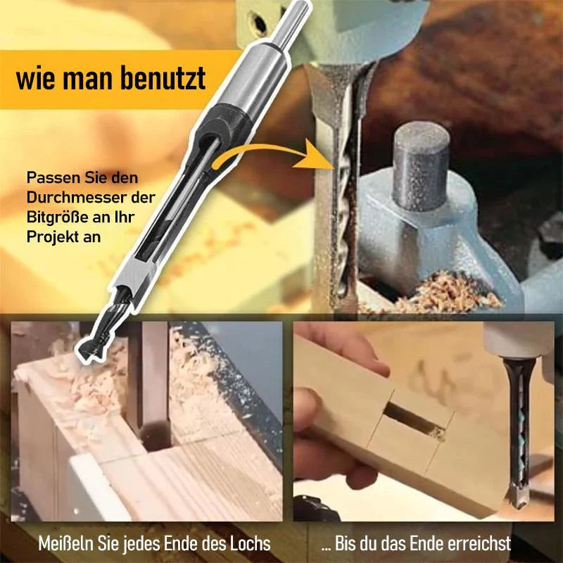 Square Hole Wood Drill Bit Set