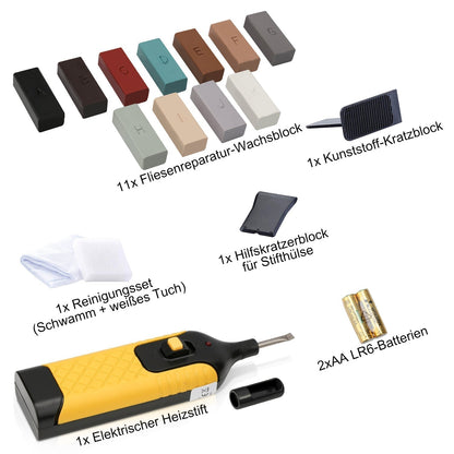 Tile Repair Kit with 11 Wax Crayons