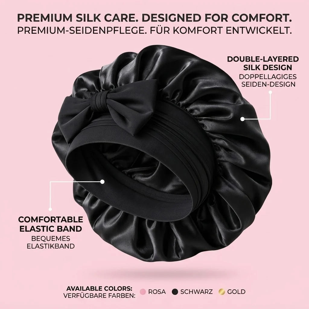 Silk Cap for Overnight Hair Protection