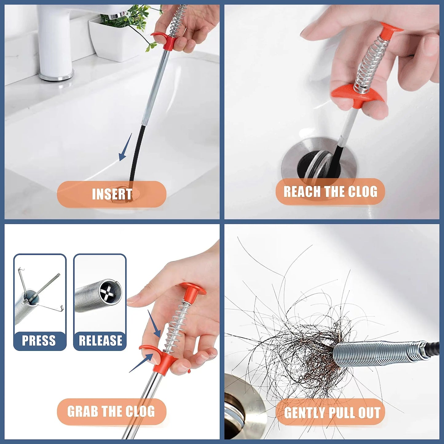 Drain Cleaner Set 9 Pieces