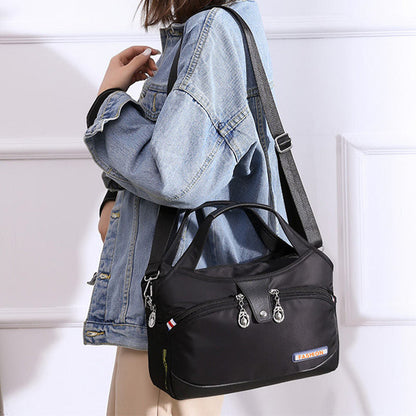 Nylon Crossbody Bag with Anti-Theft Protection