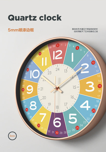 SilentKids Wall Clock – Silent for the Children's Room