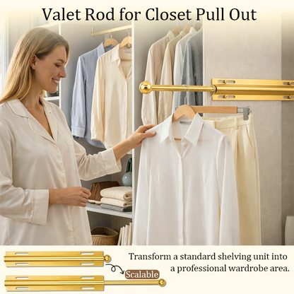 LuxHanger Valet Rod System for the Wardrobe