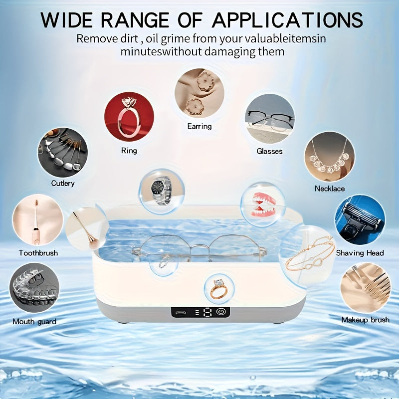 Ultrasonic Cleaner 360° for Jewelry and Dentures