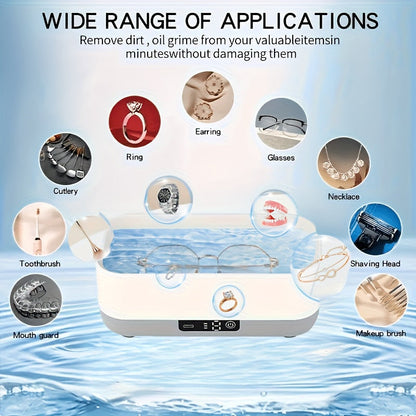Ultrasonic Cleaner 360° for Jewelry and Dentures