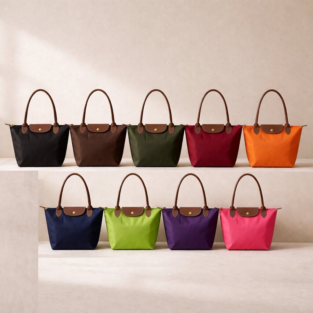 Velmora Women's Shopper Handbag – Nylon & Faux Leather