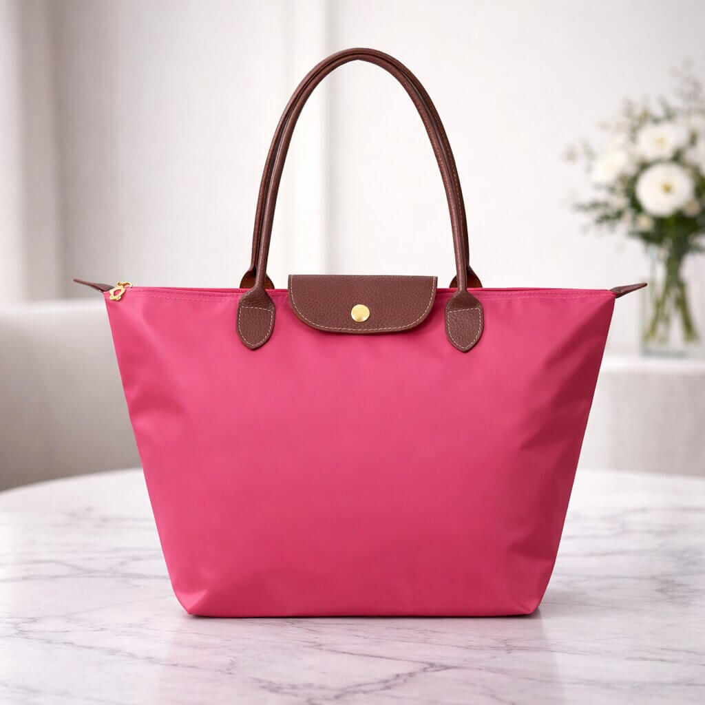 Velmora Women's Shopper Handbag – Nylon & Faux Leather