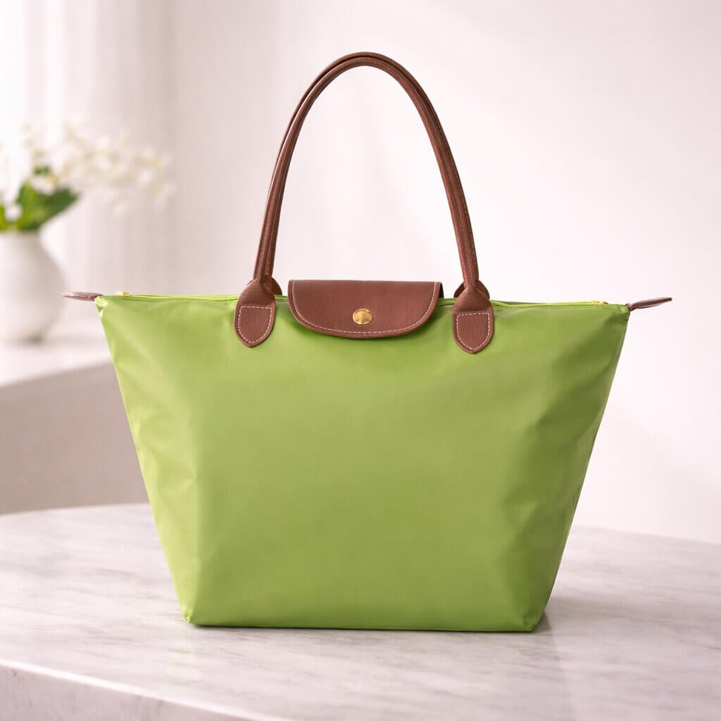 Velmora Women's Shopper Handbag – Nylon & Faux Leather