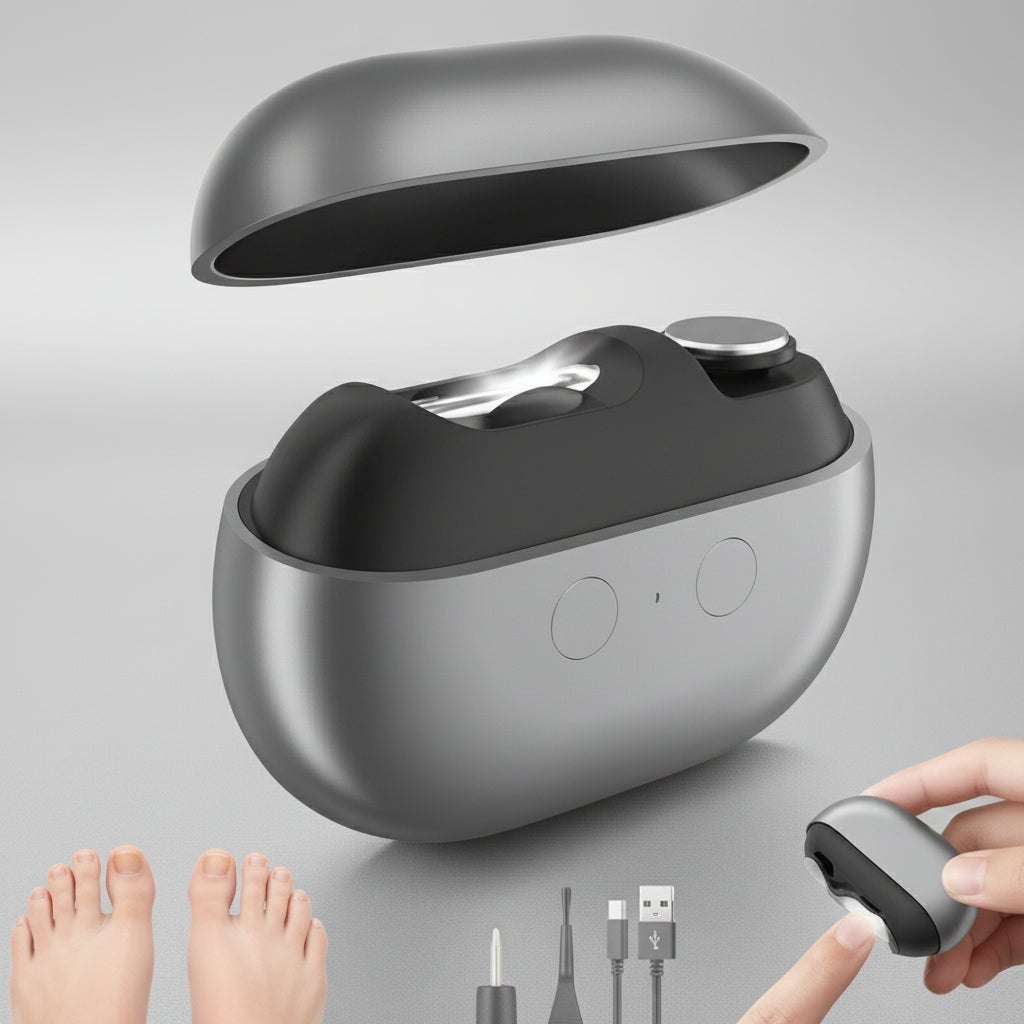 Electric Nail Clipper with LED Light