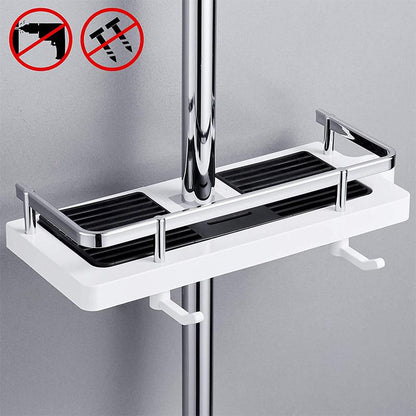 Multifunctional Shower Shelf Without Drilling