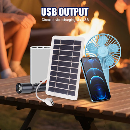 Flexible Solar Panel 2W 5V with USB Output