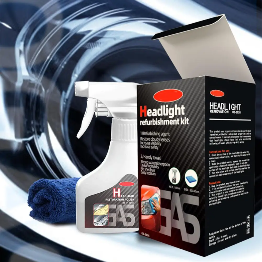 Headlight Restoration Kit – Remove Yellowing