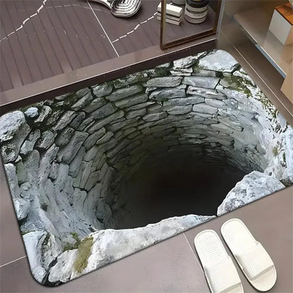 3D Optical Illusion Door Mat – Anti-Slip