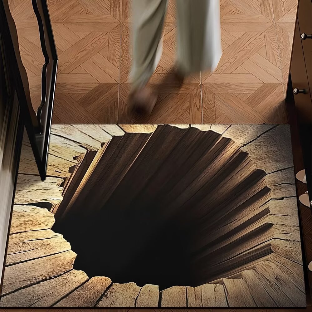 3D Optical Illusion Door Mat – Anti-Slip